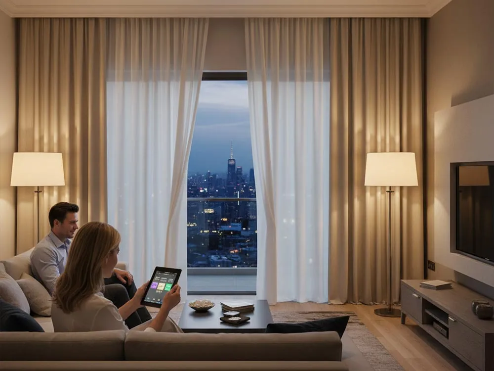 Motorised curtains and blinds
